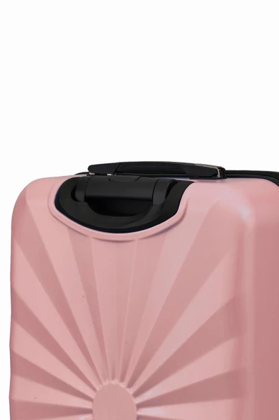 2'li Valiz Seti Polikarbon Orta Boy - Kabin Boy Valiz Rose 1809 - 8