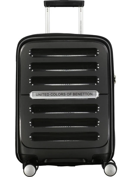 Benetton Polipropilen Kırılmaz 3'lü Valiz Seti Siyah BNT1000 - Resim 2