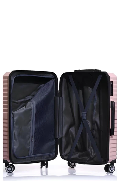 Orta Boy %100 Polikarbon Valiz Pudra 1819 - Resim 4