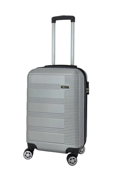 2'li Valiz Seti Büyük Boy - Kabin Boy Valiz Gri 1451 - Resim 9