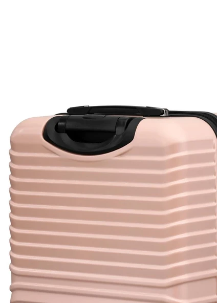2'li Valiz Seti Polikarbon Büyük Boy – Kabin Boy Valiz Pudra 1811 - Resim 8