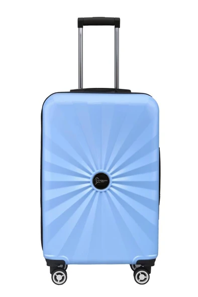 2'li Valiz Seti Polikarbon Büyük Boy - Orta Boy Valiz Mavi 1809 - Resim 5
