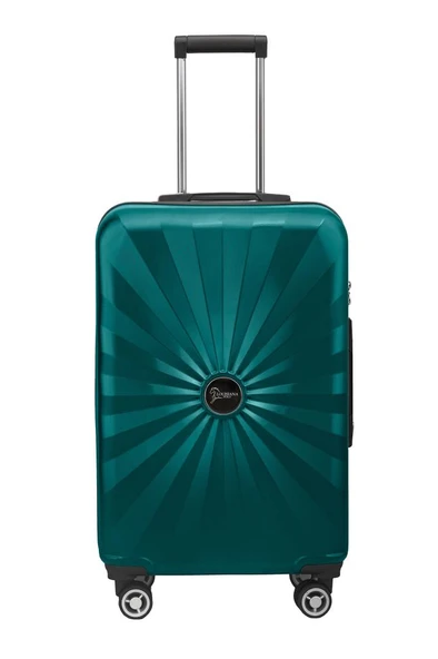 2'li Valiz Seti Polikarbon Büyük Boy – Orta Boy Valiz Petrol 1809 - Resim 5