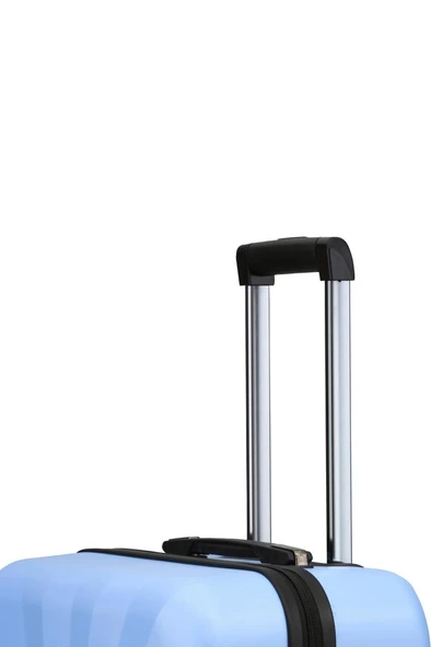 Büyük Boy %100 Polikarbon Valiz 4x2 Teker Mavi 1809 - Resim 10