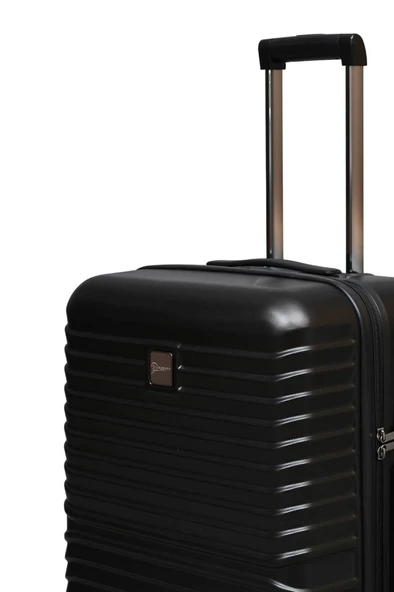 2'li Valiz Seti Polikarbon Büyük Boy – Orta Boy Valiz Siyah 1811 - 9