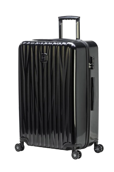 Büyük Boy %100 Polikarbon Valiz Parlak Siyah 1815