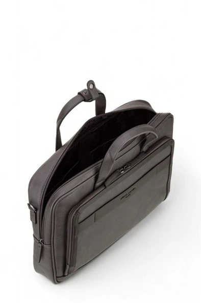 Pierre Cardin Erkek Laptop Evrak Çantası Gri 01pc00111 - 4