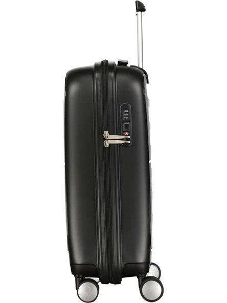 Benetton Polipropilen Kırılmaz 3'lü Valiz Seti Siyah BNT1000 - Resim 3