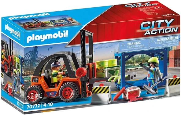 Playmobil Forklift with Freight Set 70772