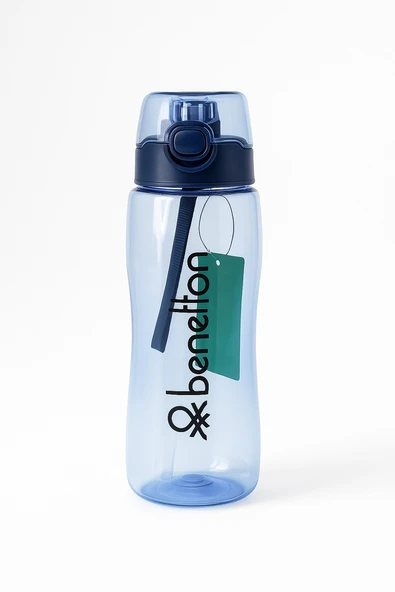 Benetton Gökkuşağı Desenli Okul Seti(Beslenme, Mavi Matara) - Resim 8