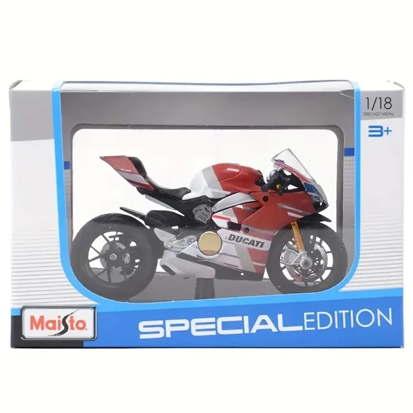Maisto Ducati Panigale V4 S Corse 1:18 Ölçekli Döküm Motosiklet Modeli - 4