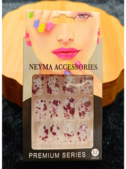 Monalisa Home Lüks Simli Figürlü Takma Tırnak ürün görseli