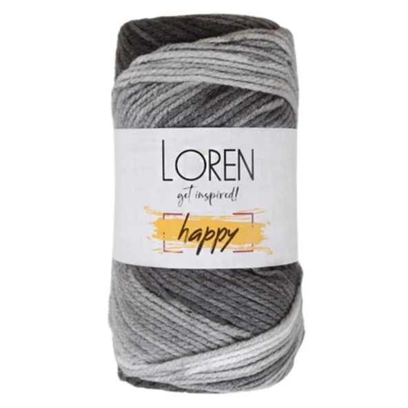 Loren Happy Ebruli El Örgü İpi - 1 Adet - ( Renk Kodu : RH011 ) ürün görseli 1