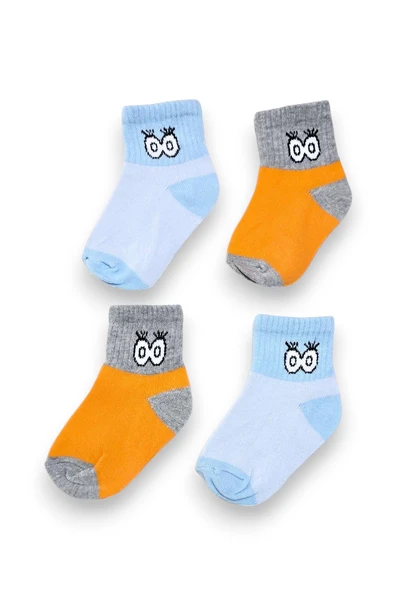 Erkek Bebek Soket Çorap Set - 2 Çift - 3