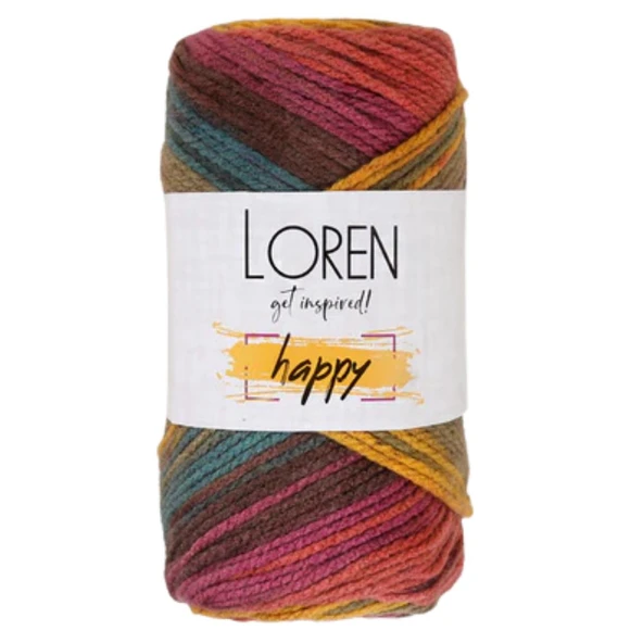 Loren Happy Ebruli El Örgü İpi - 1 Adet - ( Renk Kodu : RH010 ) ürün görseli 1