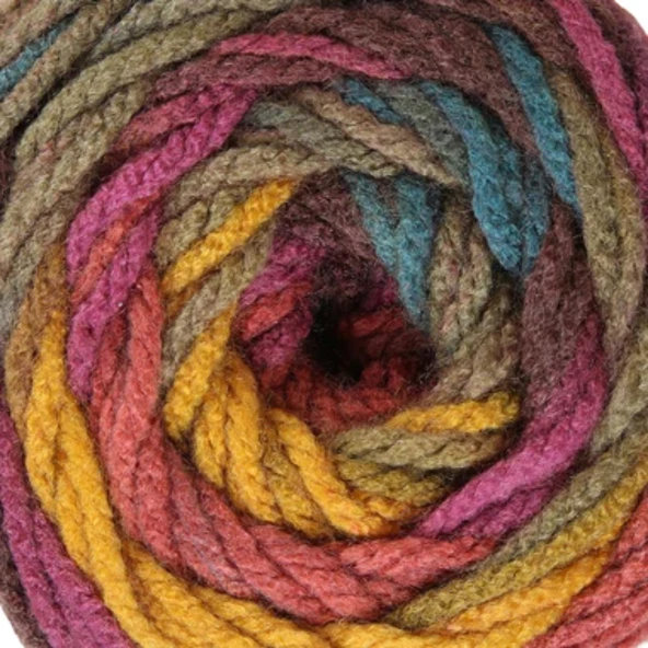 Loren Happy Ebruli El Örgü İpi - 1 Adet - ( Renk Kodu : RH010 ) - Resim 3