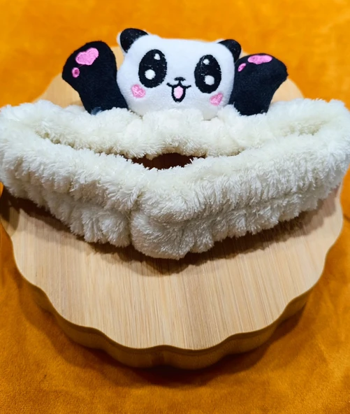 Monalisa Home Lüks Peluşlu Figürlü Saç Bandana