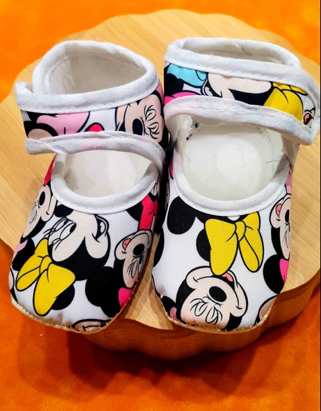 Monalisa Home Lüks Yumuşak Tabanlı Figürlü Bebek Ayakkabısı