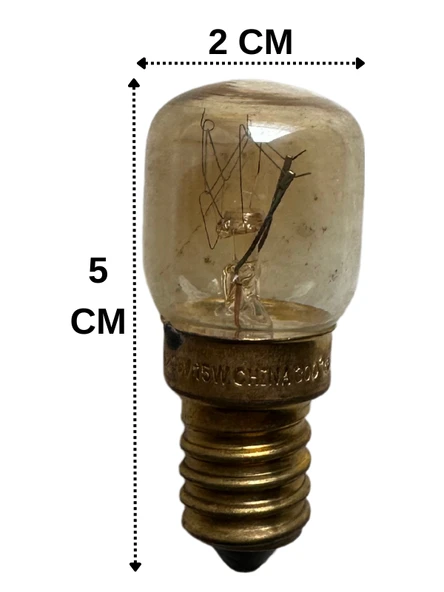 (2 Li Paket) Osram 15W Fırın Ampulü (Sarı Işık) E14 Duylu (İnce Duy) - 2