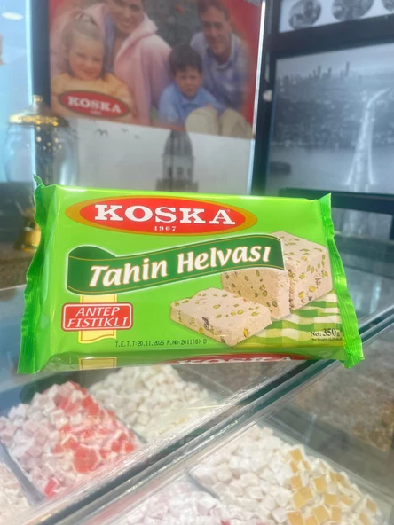 KOSKA PAKET FISTIKLI HELVA 350 GR KOLİ 12 ADET