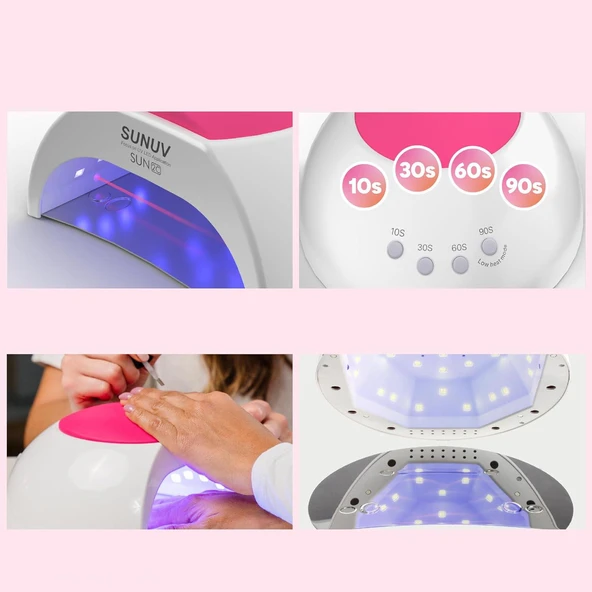 SUNUV Sun2C Manikür Tırnak Kurutucu UV Led Lamba Beyaz 48w - 4