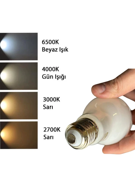 (8 Adet) Sylvania 9W (75W) 2700K (Sarı Işık) Dim Edilebilir E27 Duylu (Kalın Duy) Soft Led Ampul - 5