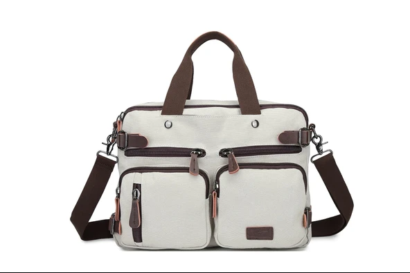 Ctvyb1278-0003 Bej Unisex Evrak Ve Sırt Çantası - 3