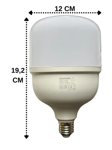 (8 Adet) Sylvania 37W 3000K (Sarı Işık) E27 Duylu (Kalın Duy) Torch Led Ampul - 3