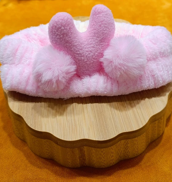 Monalisa Home Lüks Peluşlu Figürlü Saç Bandana