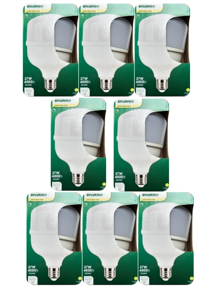 (8 Adet) Sylvania 37W 3000K (Sarı Işık) E27 Duylu (Kalın Duy) Torch Led Ampul