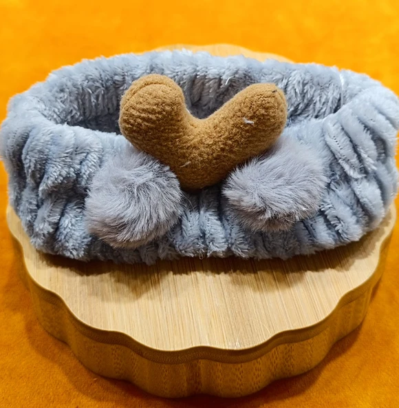 Monalisa Home Lüks Peluşlu Figürlü Saç Bandana