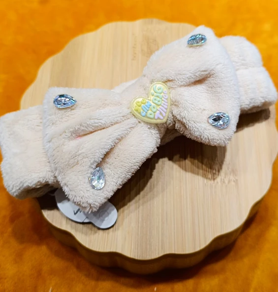 Monalisa Home Lüks Peluşlu Figürlü Saç Bandana