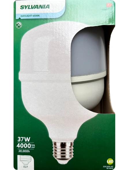 (5 Adet) Sylvania 37W 6500K (Beyaz Işık) E27 Duylu (Kalın Duy) Torch Led Ampul - 2