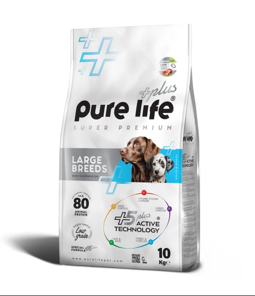 Pure Life Plus Kuzulu Büyük Irk, Yavru Köpek Maması 10 kg
