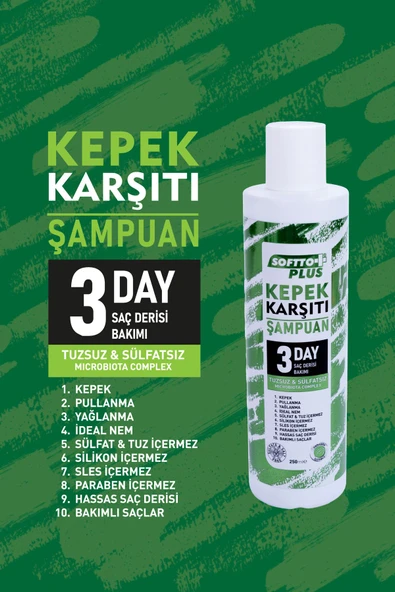 Tuzsuz & Sülfatsız Kepek Karşıtı Onarıcı Şampuanı 250 /ml. Eczane100 - 2