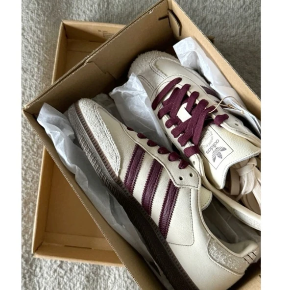 Adidas Samba Wonder White Maroon