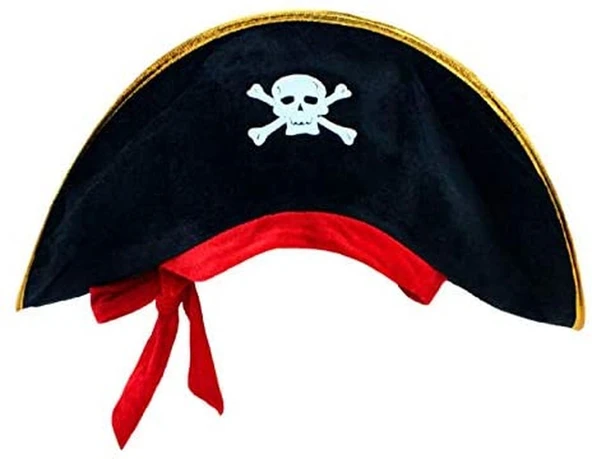 Kaptan Jack Kadife Çocuk Boy Korsan Şapkası - 2