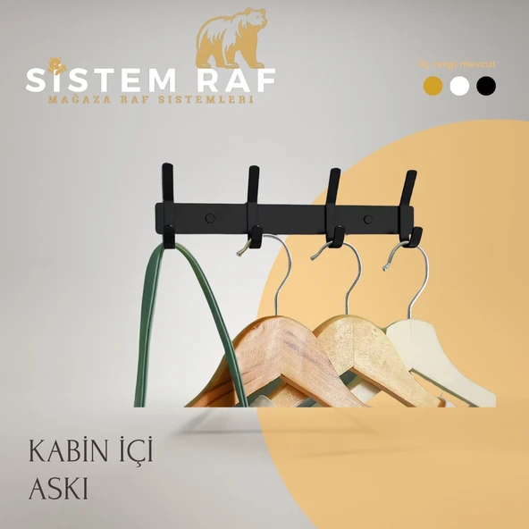 sistem raf Kabin İçi Askılık - Deneme Kabini Askılığı