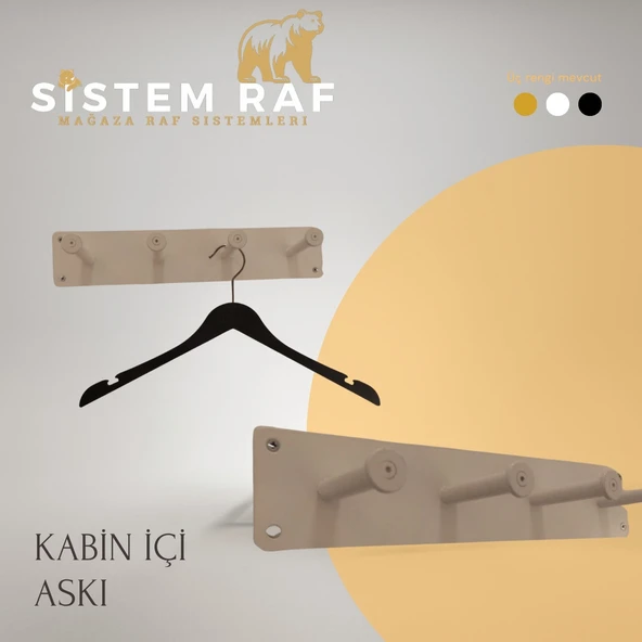 sistem raf Kabin İçi Askılık - Deneme Kabini Askılığı