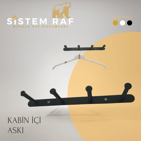 sistem raf Kabin İçi Askılık - Deneme Kabini Askılığı