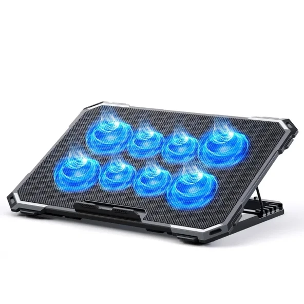 ICE COOREL Laptop Soğutucu - 35.5-43 cm 8 Fans Blue