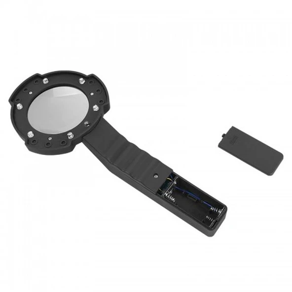7 Led Aydınlatma Fener Pusula 4X Büyütme Okuma Büyüteç  Th-600557 - 4