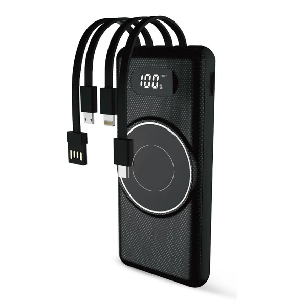 10.000 mAh Taşınabilir Hızlı Şarj Aleti/Wireless Powerbank W01 - 2