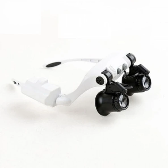 Kuyumcu Saat Onarım Için 10X-15X-20X25X Mercekli Gözlük Büyüteç 9892G-3A - 4