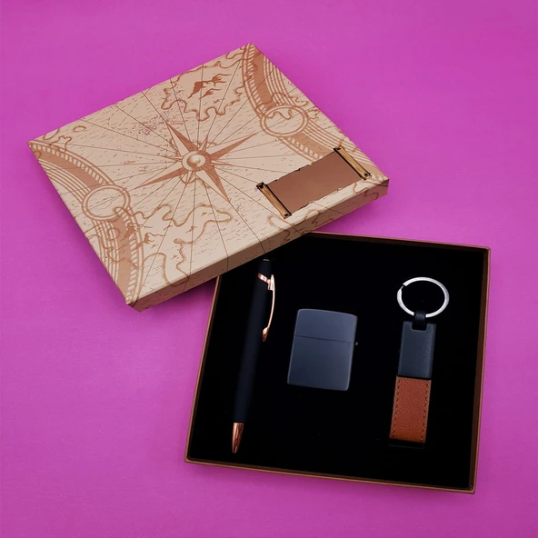 Anahtarlık Çakmak Ve Touchpen Rubber Kalem ürün görseli 1