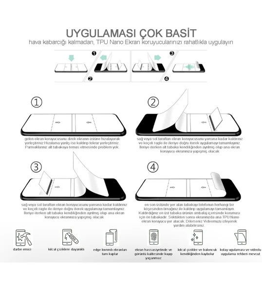 Samsung Galaxy S8 PLUS NANO Ekran Koruyucu Esnek ULTRA İnce SANDEX - HD ŞEFFAF - 2