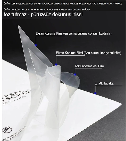 Samsung Galaxy S8 PLUS NANO Ekran Koruyucu Esnek ULTRA İnce SANDEX - HD ŞEFFAF - 3