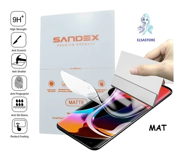 Apple iPhone 12 PRO MAX NANO Ekran Koruyucu Esnek ULTRA İnce SANDEX - MAT