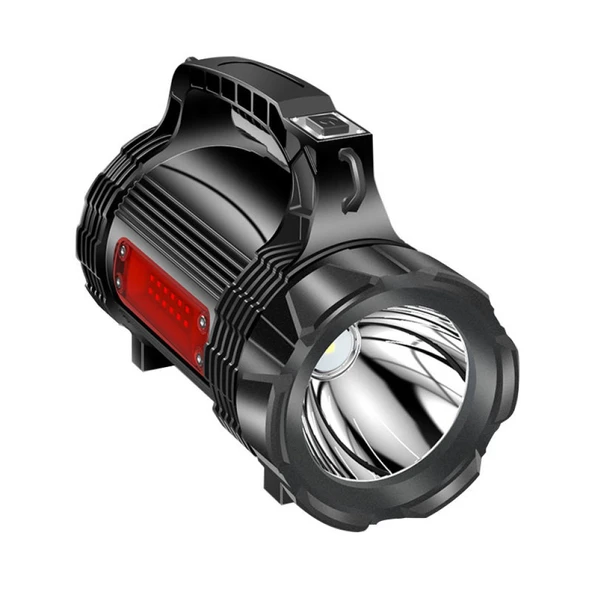 PS-889 Su Geçirmez Yüksek Güçlü Led 30W Şarj Edilebilir Powerbanklı Profesyonel El Feneri - 2