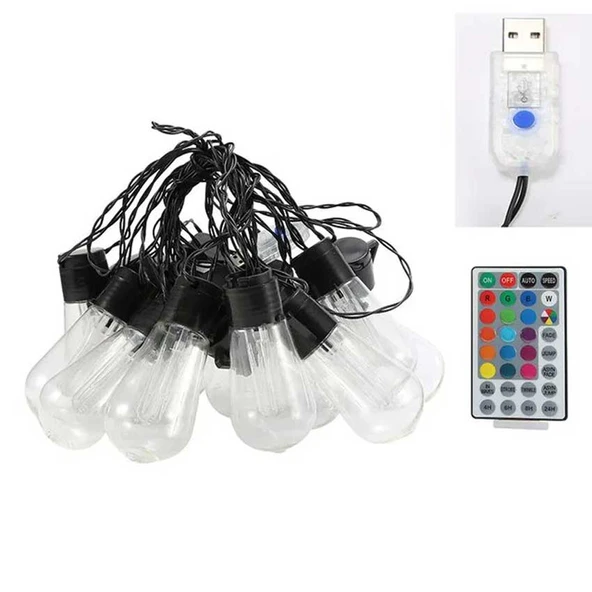 4.5m 10 Led RGB Solar MZ3-006 - 2